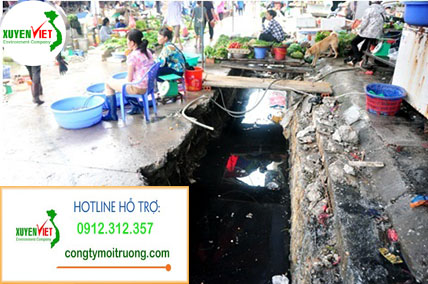 Xu ly nuoc thai cho 2 Hệ thống xử lý nước thải ở chợ đạt chuẩn hàng đầu   Công ty Xuyên Việt